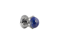 Bronces Mestre Metropolis Precious Door knob handles set on roses with lapislazuli stone - 0P8545-LP0