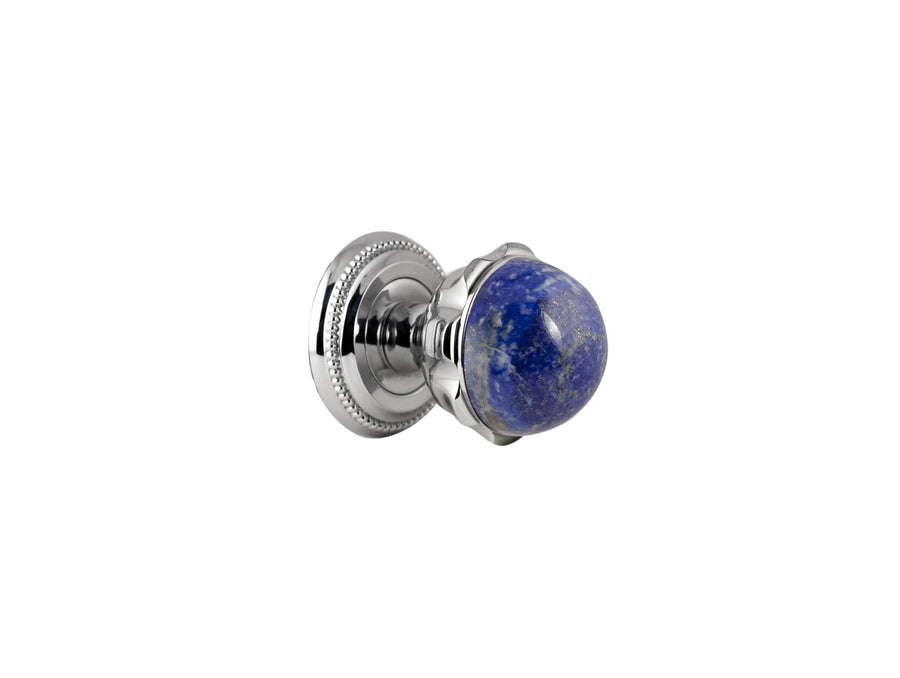 Bronces Mestre Metropolis Precious Door knob handles set on roses with lapislazuli stone - 0P8545-LP0