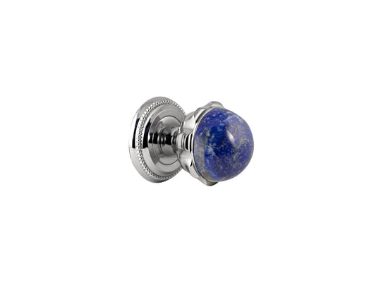Bronces Mestre Metropolis Precious Door knob handles set on roses with lapislazuli stone - 0P8545-LP0