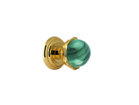 Bronces Mestre Metropolis Precious Door knob handles set on roses with malachite stone - 0P8545-ML0