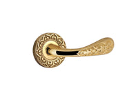 Bronces Mestre Mihrab Door lever handles set on roses - 0R4444