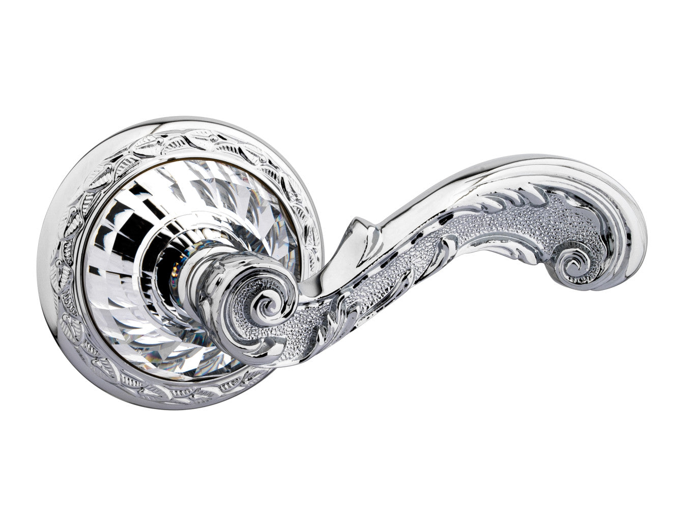 Bronces Mestre Strass Door lever handles set on roses with Swarovski crystal exclusive - 0R6216