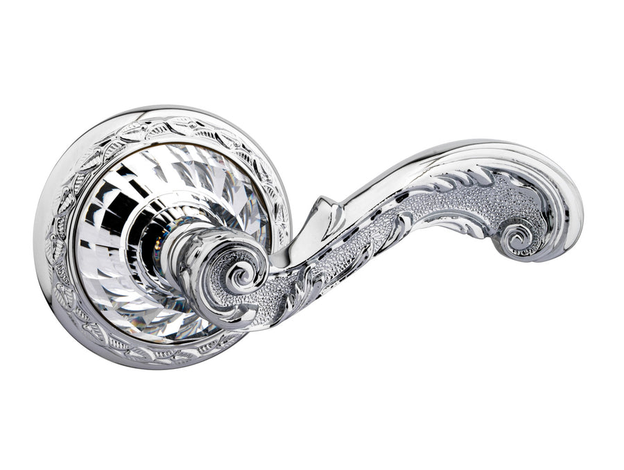 Bronces Mestre Strass Door lever handles set on roses with Swarovski crystal exclusive - 0R6216