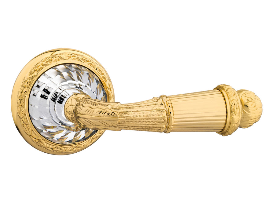 Bronces Mestre Strass Door lever handles set on roses with Swarovski crystal exclusive - 0R6220