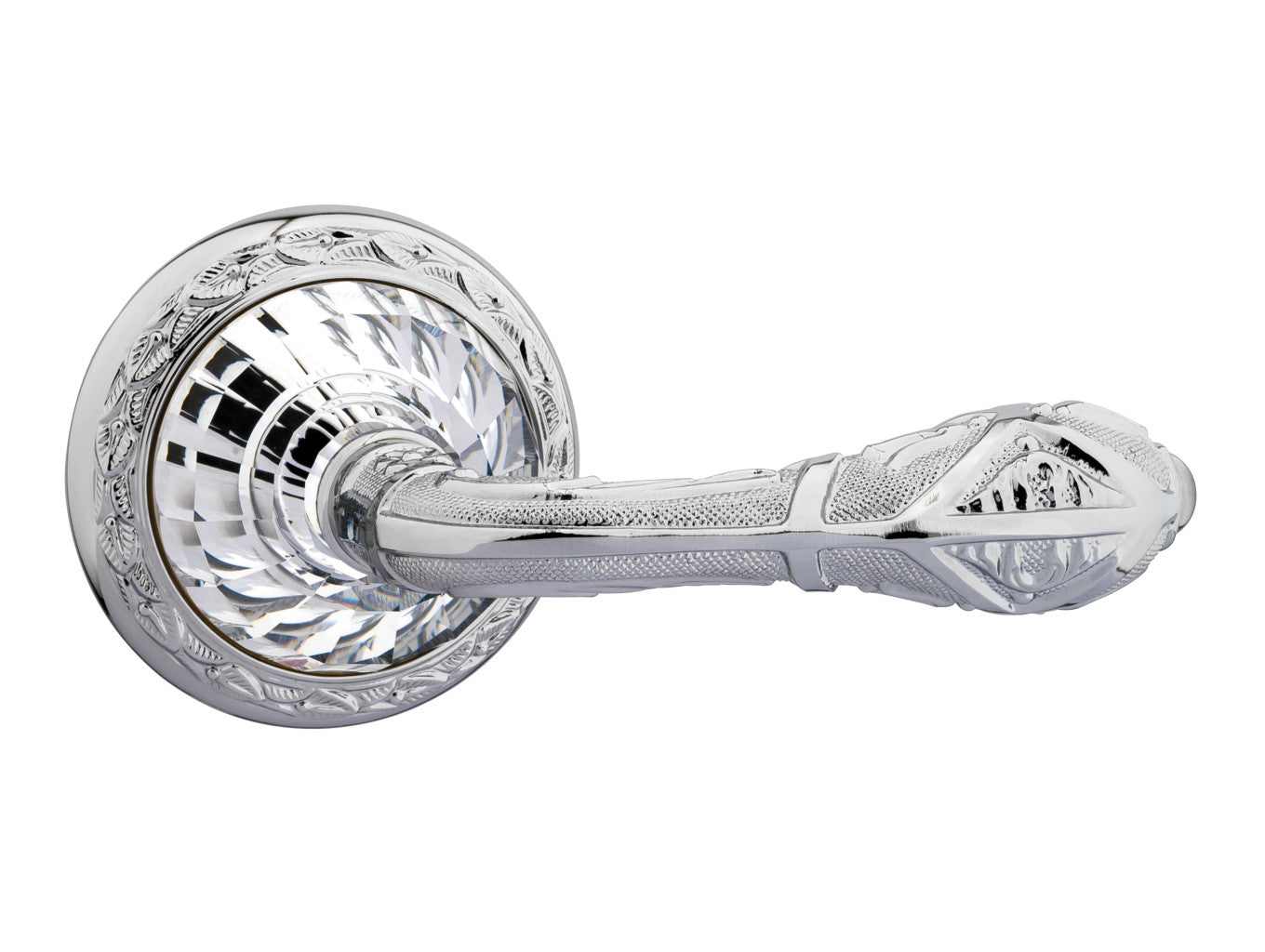 Bronces Mestre Strass Door lever handles set on roses with Swarovski crystal exclusive - 0R6234