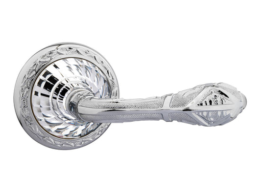 Bronces Mestre Strass Door lever handles set on roses with Swarovski crystal exclusive - 0R6234