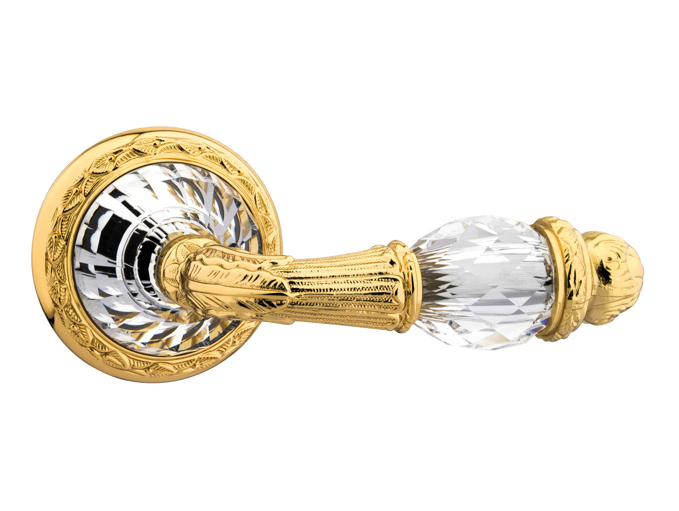 Bronces Mestre Strass Door lever handles set on roses with Swarovski crystal exclusive - 0R6241-000