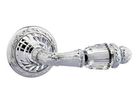 Bronces Mestre Strass Door lever handles set on roses with Swarovski crystal exclusive r - 0R6241-B00