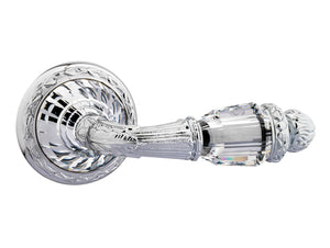Bronces Mestre Strass Door lever handles set on roses with Swarovski crystal exclusive r - 0R6241-B00