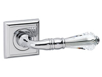Bronces Mestre Urbe Door lever handles set on roses with Swarovski crystal - 0R6469-000