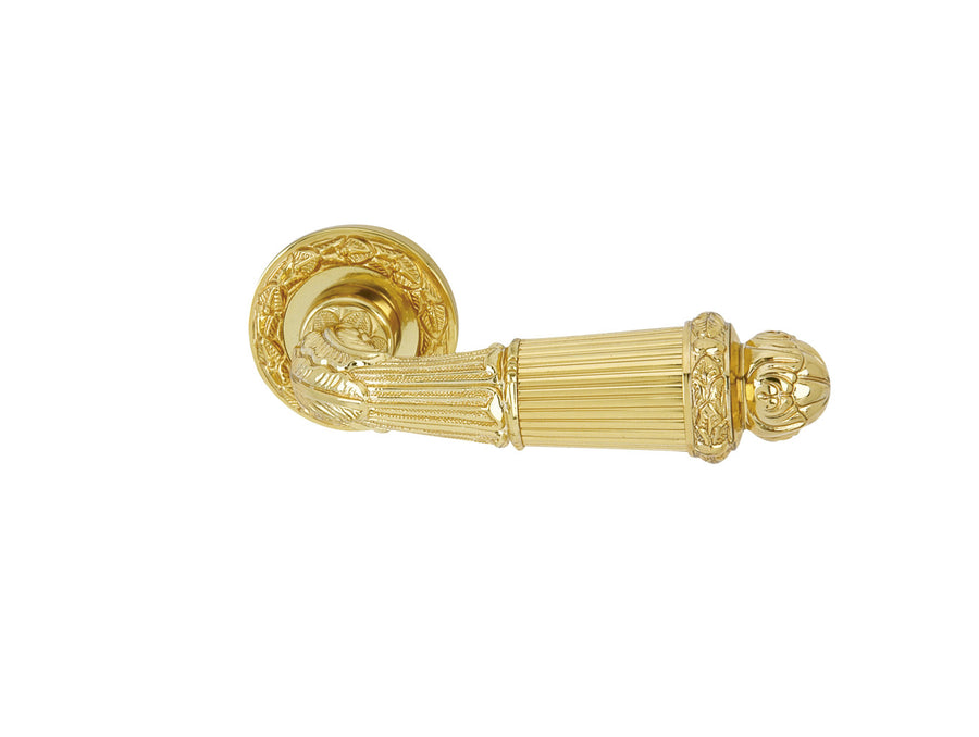 Bronces Mestre Clasica Door lever handles set on roses - 0R6520
