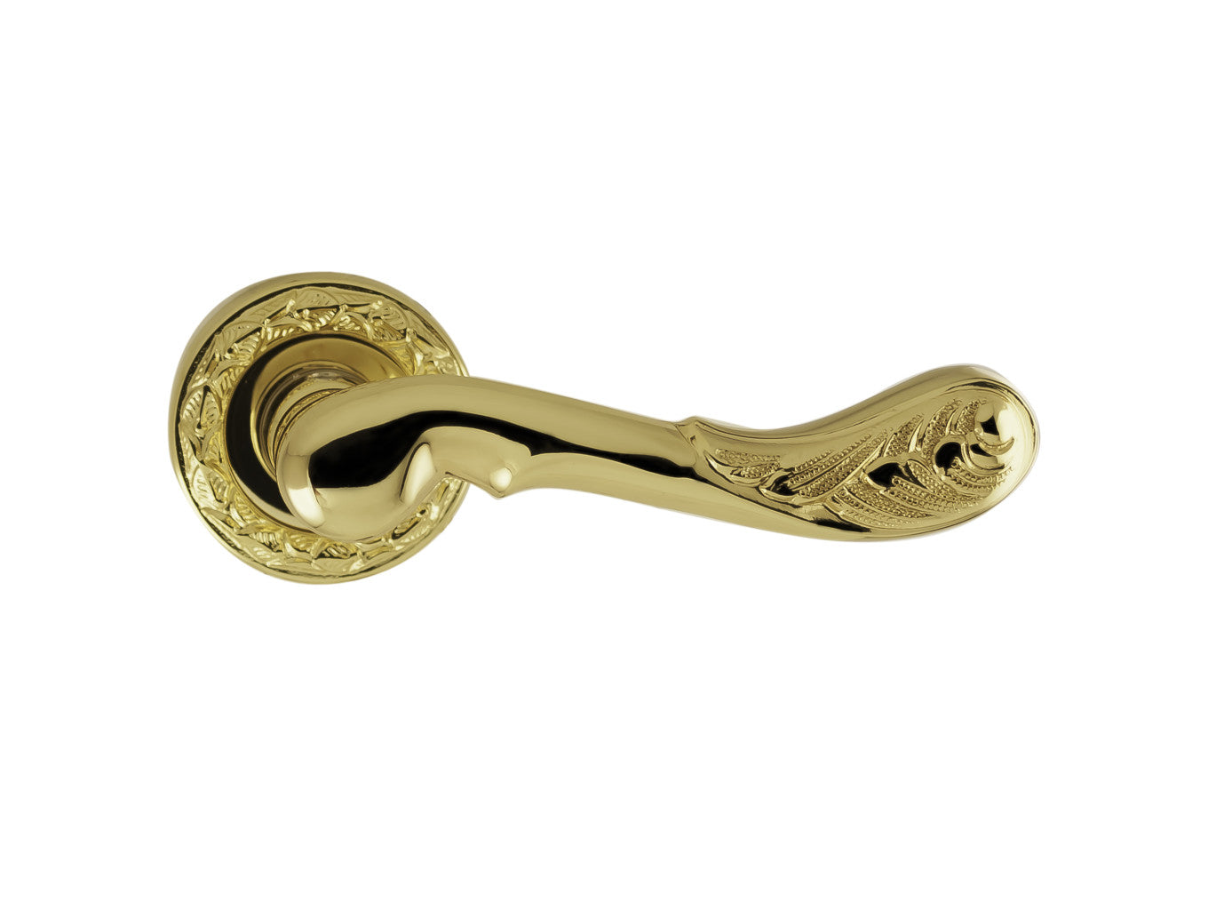 Bronces Mestre Clasica Door lever handles set on roses - 0R6560