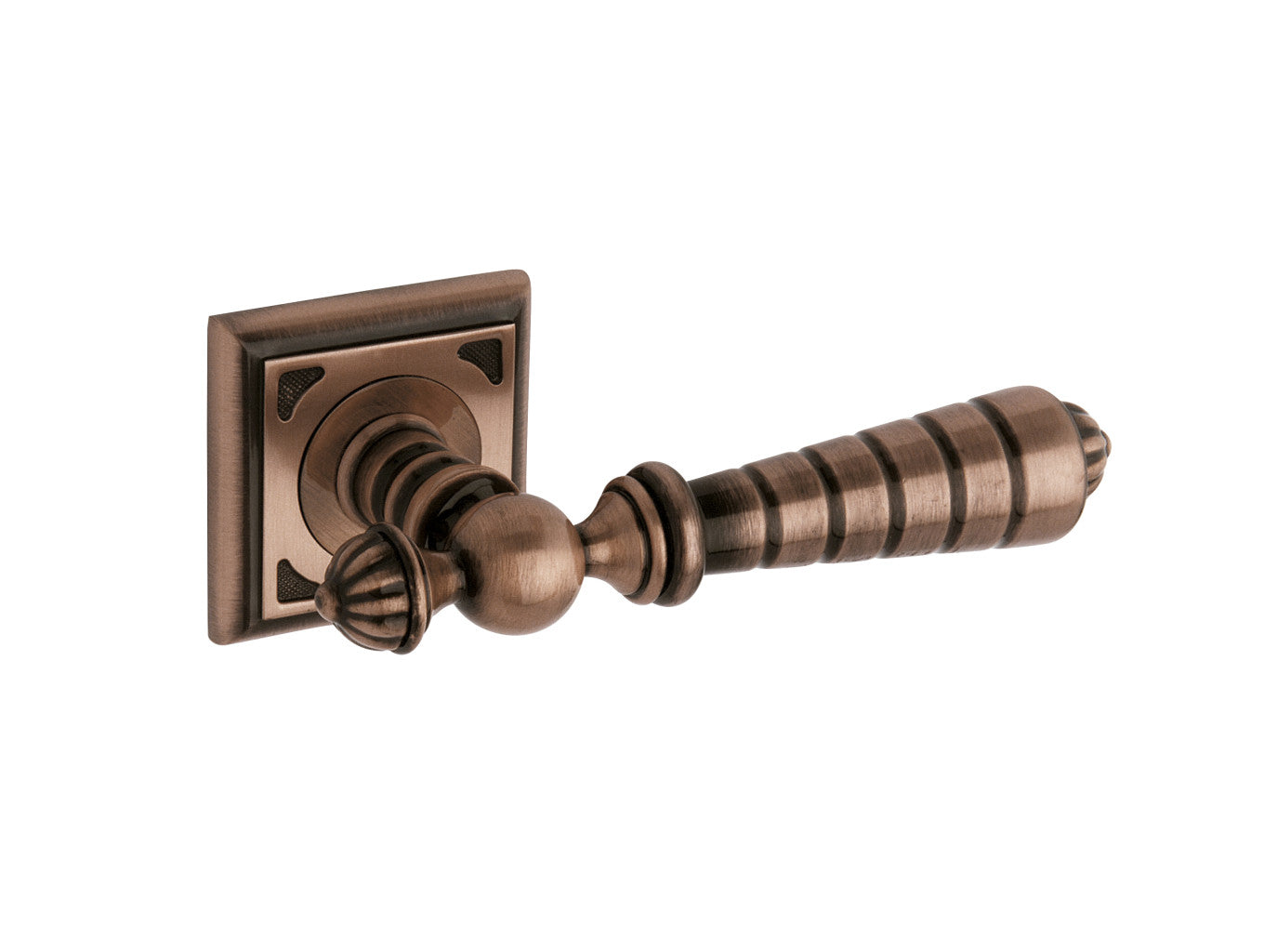 Bronces Mestre Urbe Door lever handles set on roses - 0R6675