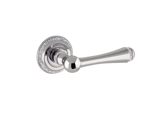 Bronces Mestre Metropolis Door lever handles set on roses with Swarovski Crystal Rocks - 0R8181