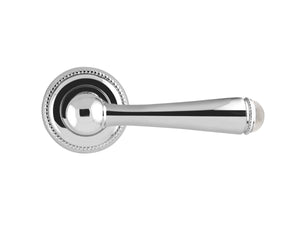 Bronces Mestre Metropolis Precious Door lever handles set on roses with quartz stone - 0R8585-QT0