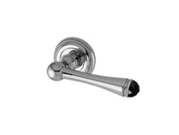 Bronces Mestre Metropolis Door lever handles set on roses with Swarovski black crystal - 0R8585-SN0