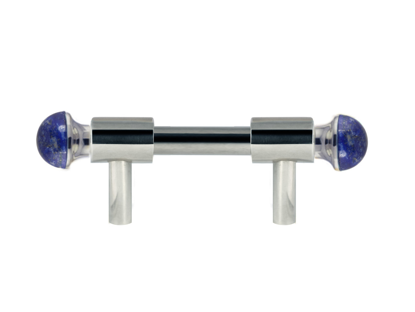 Bronces Mestre Urbe Precious Lapislazuli Wardrobe pull with lapislazuli stone 64mm between centers - 0T5000-LP64