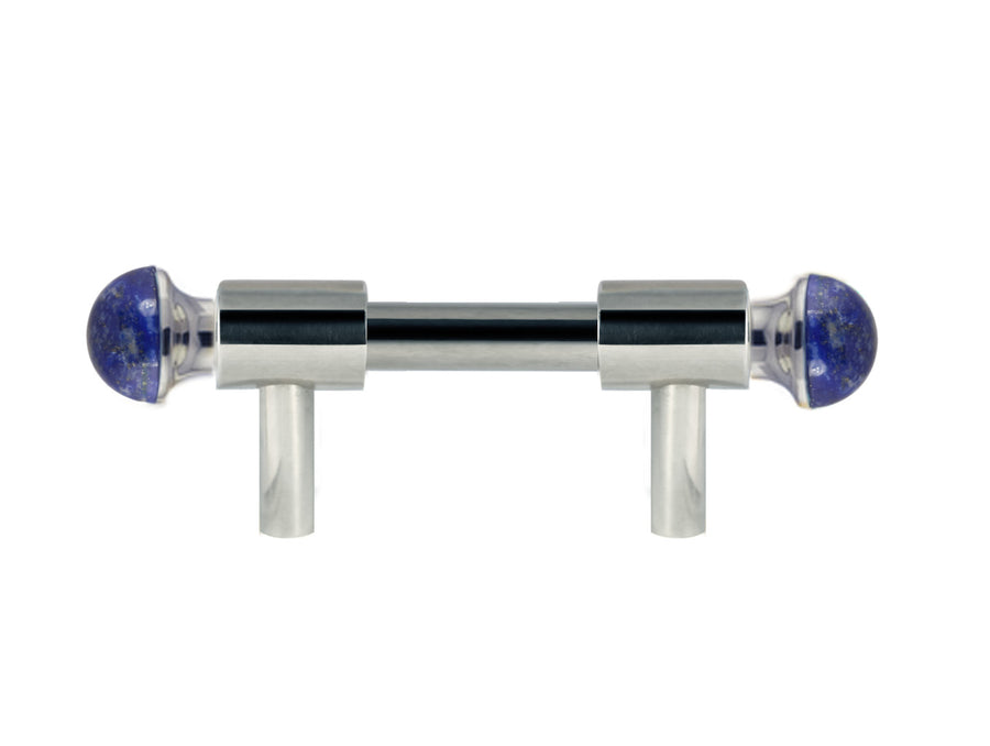 Bronces Mestre Urbe Precious Lapislazuli Wardrobe pull with lapislazuli stone 64mm between centers - 0T5000-LP64