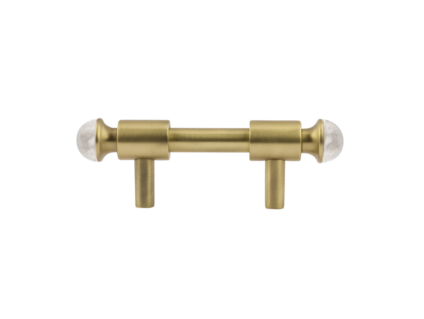 Bronces Mestre Metropolis Precious Wardrobe pull with quartz stone 64mm between centers - 0T5000-QT64