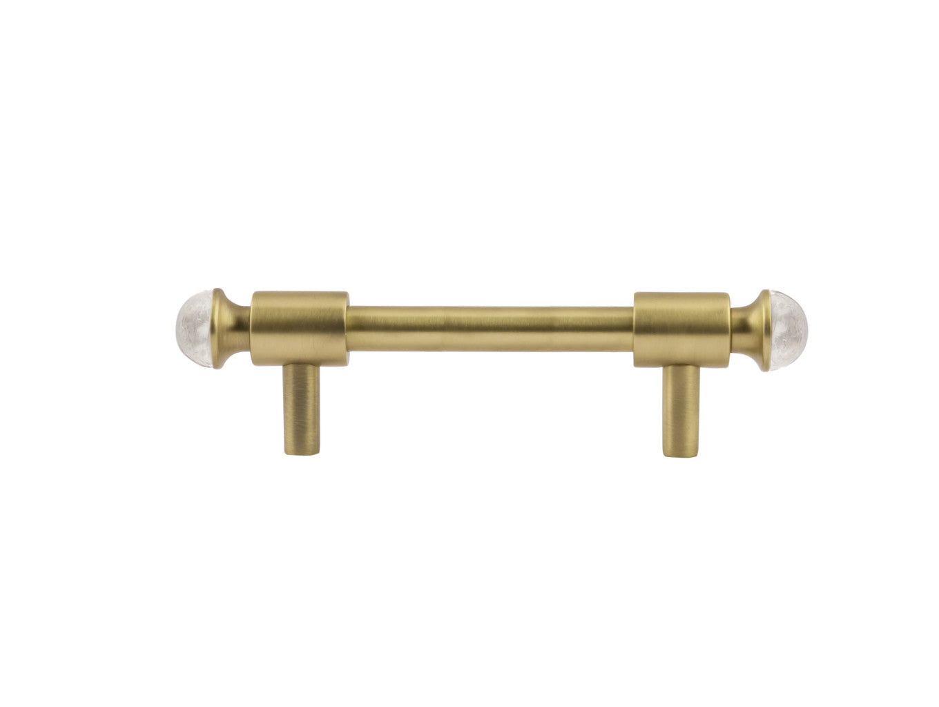 Bronces Mestre Metropolis Precious Wardrobe pull with quartz stone 96mm between centers - 0T5000-QT96