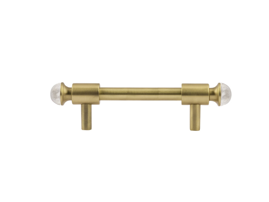 Bronces Mestre Metropolis Precious Wardrobe pull with quartz stone 96mm between centers - 0T5000-QT96