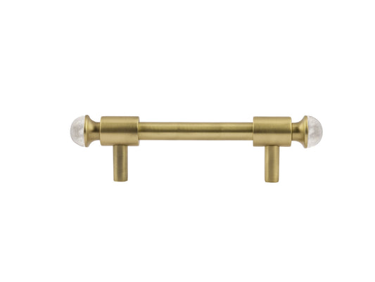 Bronces Mestre Metropolis Precious Wardrobe pull with quartz stone 96mm between centers - 0T5000-QT96