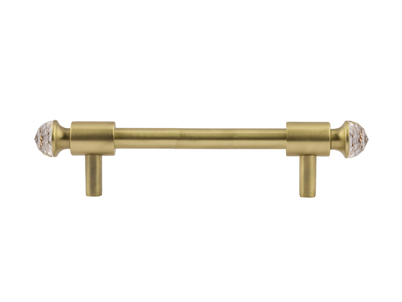 Bronces Mestre Clasica Wardrobe pull with Swarovski crystal 128mm between centers - 0T5000-S128
