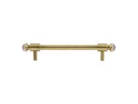 Bronces Mestre Clasica Wardrobe pull with Swarovski crystal 160mm between centers - 0T5000-S160