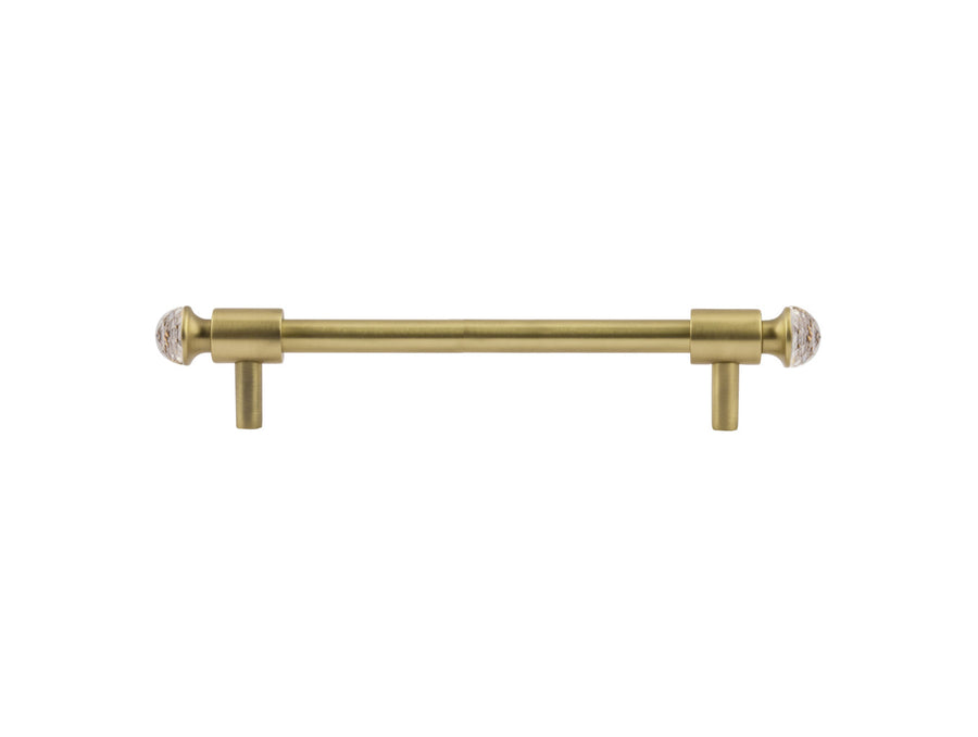 Bronces Mestre Clasica Wardrobe pull with Swarovski crystal 160mm between centers - 0T5000-S160
