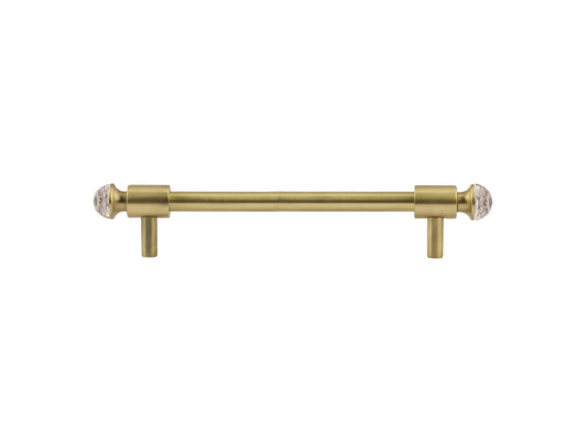 Bronces Mestre Clasica Wardrobe pull with Swarovski crystal 160mm between centers - 0T5000-S160