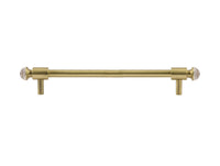 Bronces Mestre Clasica Wardrobe pull with Swarovski crystal 192mm between centers - 0T5000-S192