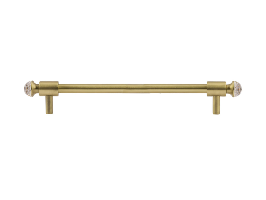 Bronces Mestre Clasica Wardrobe pull with Swarovski crystal 192mm between centers - 0T5000-S192
