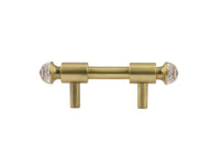 Bronces Mestre Clasica Wardrobe pull with Swarovski crystal 64mm between centers - 0T5000-S64