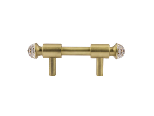 Bronces Mestre Clasica Wardrobe pull with Swarovski crystal 64mm between centers - 0T5000-S64