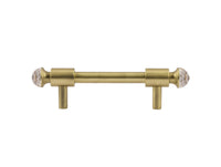 Bronces Mestre Clasica Wardrobe pull with Swarovski crystal 96mm between centers - 0T5000-S96