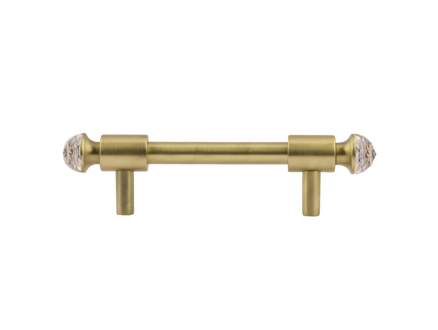 Bronces Mestre Clasica Wardrobe pull with Swarovski crystal 96mm between centers - 0T5000-S96
