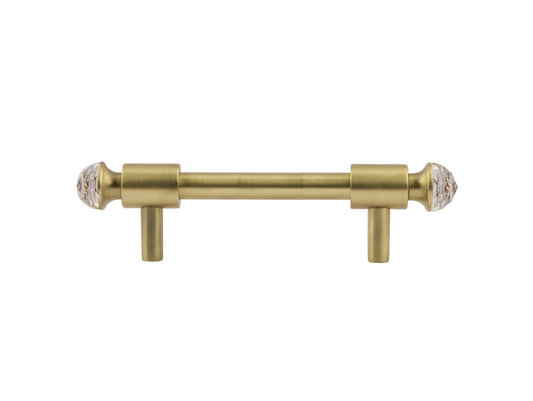 Bronces Mestre Clasica Wardrobe pull with Swarovski crystal 96mm between centers - 0T5000-S96