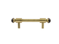Bronces Mestre Clasica Wardrobe pull with black Swarovski crystal 96mm between centers - 0T5000-SN96