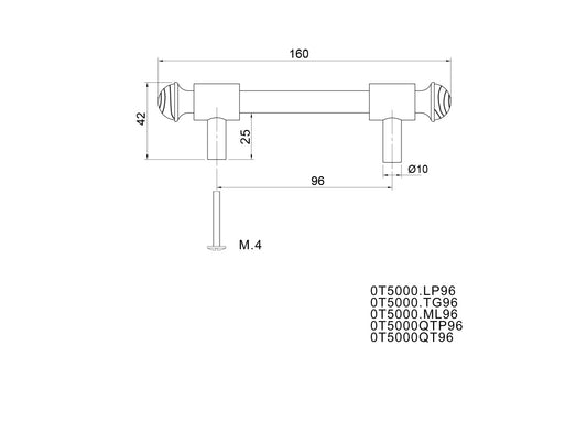 Technical drawing - Bronces Mestre