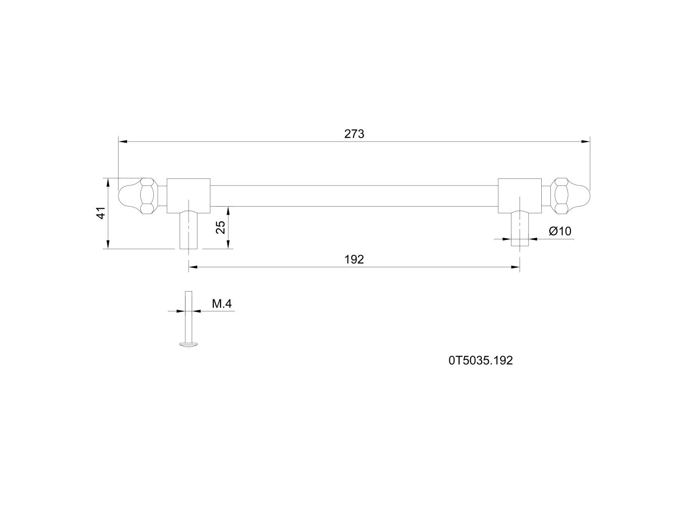Technical drawing - Bronces Mestre