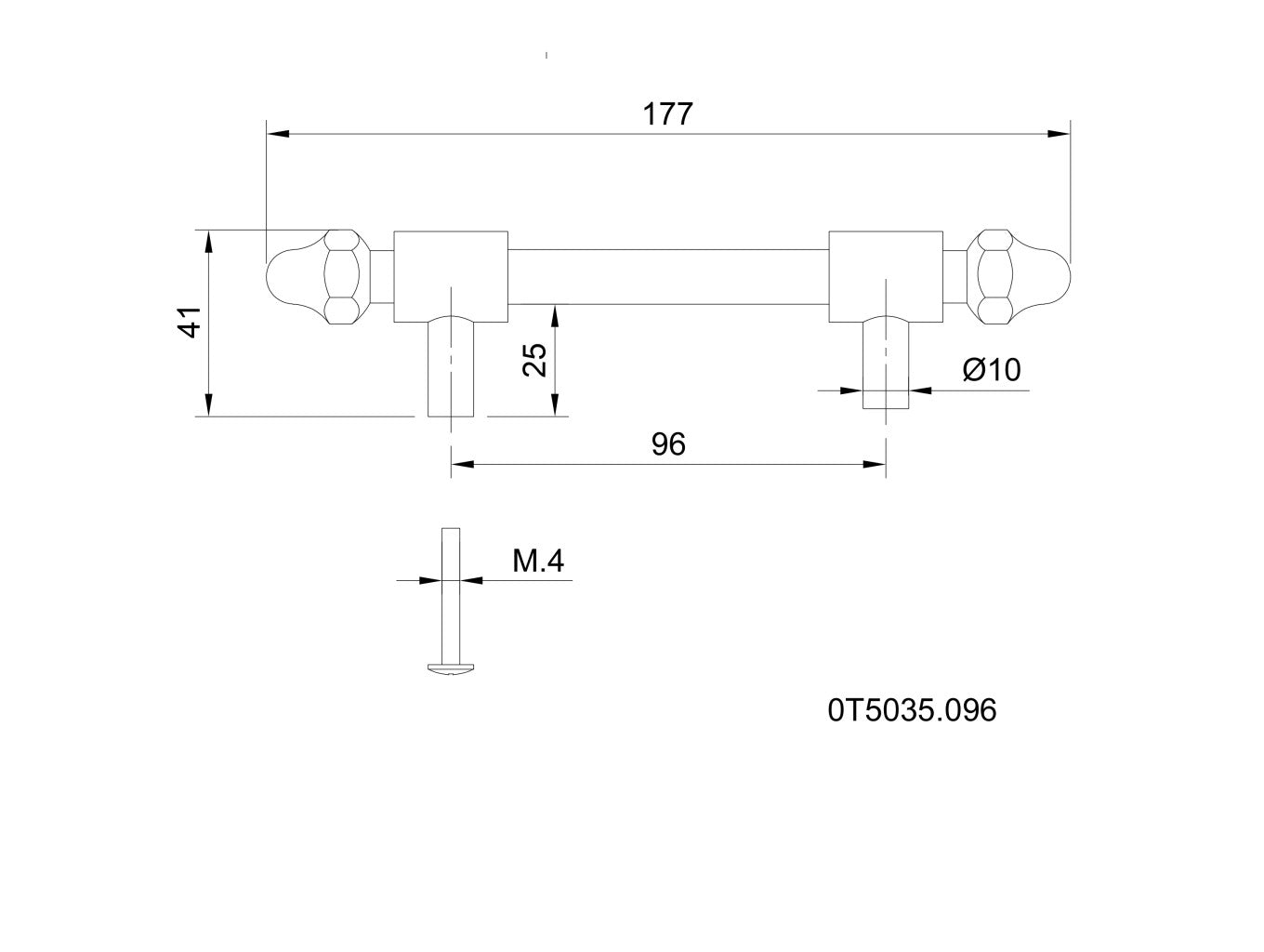 Technical drawing - Bronces Mestre