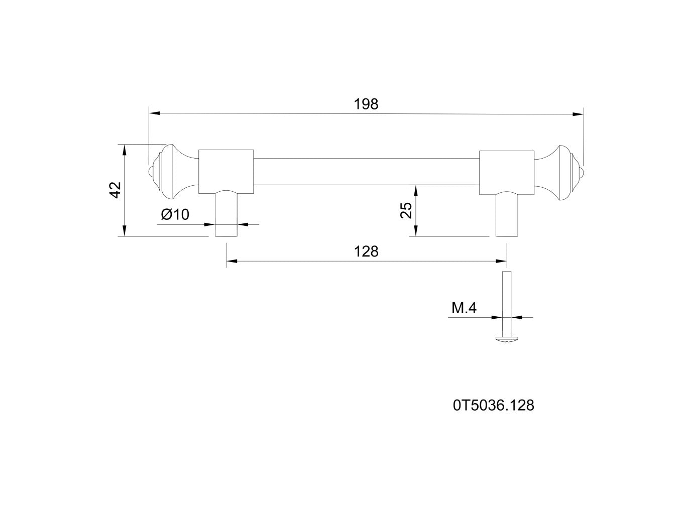 Technical drawing - Bronces Mestre