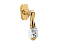 Bronces Mestre Clasica Window handle on rosette with Swarovski crystal - 0V0740-000