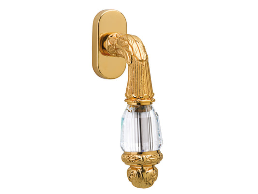 Bronces Mestre Clasica Window handle on rosette with Swarovski crystal - 0V0741-B00