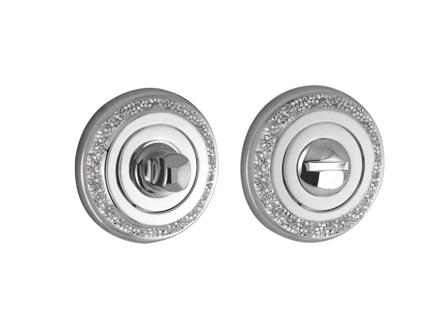 Bronces Mestre Metropolis Privacy button with emergency release 6mm and Crystal Rocks - 0WC081