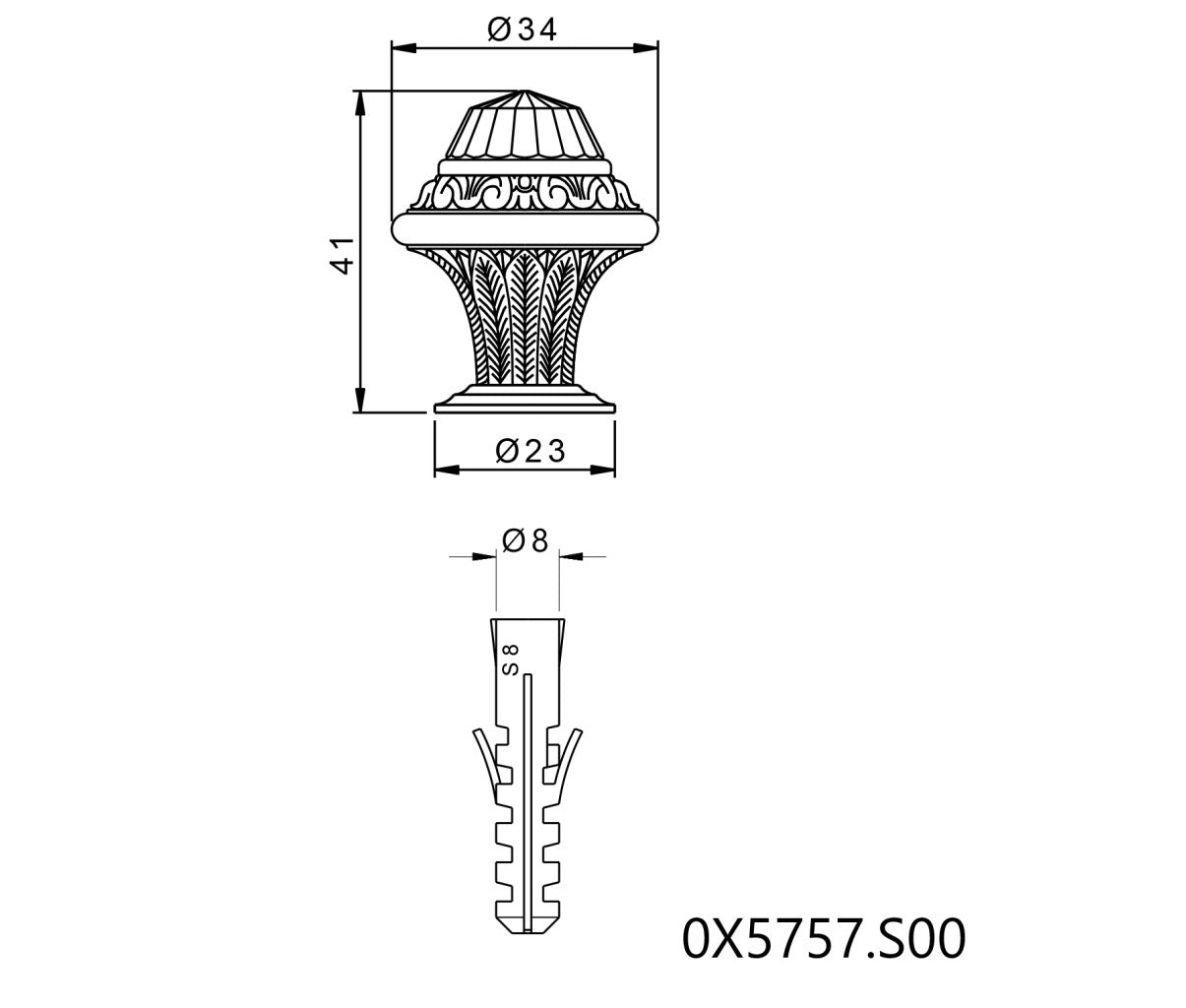Technical drawing - Bronces Mestre