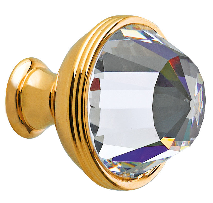 Bronces Mestre Clasica Cabinet knob diameter 34mm with Swarovski crystal - 0Z5738-000