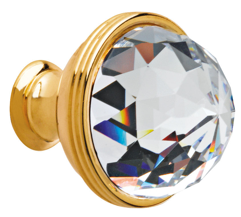 Bronces Mestre Clasica Cabinet knob diameter 34mm with Swarovski crystal - 0Z5738-B00
