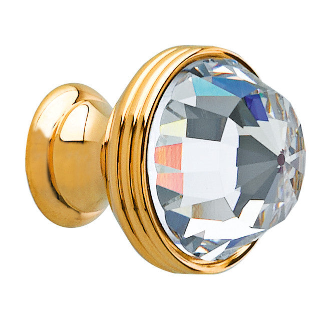 Bronces Mestre Clasica Cabinet knob diameter 23mm with Swarovski crystal - 0Z5739-000