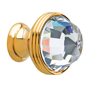 Bronces Mestre Clasica Cabinet knob diameter 23mm with Swarovski crystal - 0Z5739-000